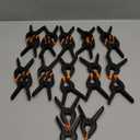 23 PCS 4.5" Heavy Duty Plastic Spring Clamps, Black Spring Clips for Backdrops, Craft Projects, Woodworking, Photography and Display Stands