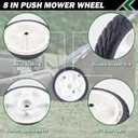 CheeMuii 119-0311 Lawn Mower Wheels 4 Pack 8" Push Mower Front Drive Wheels Replace for Toro 119-0311 20330 20339 20350 20370 20954 137-4832 115-2878 etc