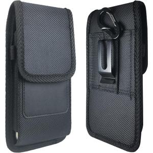 Cell Phone Holsters for iPhone 16 15 14 13 12 11 pro max,XR, X, Xs Max,15 8 Plus,Samsung S24 S23 S22 Note20 Ultra, Nylon Cell Phone Pouch fit with Otterbox Case on (Not fit Defender Series, Black)