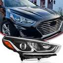 Halogen Headlight with Bulbs Compatible with 2018 2019 Hyundai Sonata