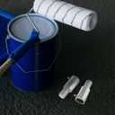 Garneck Aluminum Alloy American Threaded Connection Parts for Extension Poles Compatible with Wood and Metal Rods 2.55 X 1.02 Inches Industrial Fastener Hardware