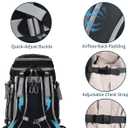 55L-70L Expandable Ski Boot Bag Waterproof, Durable with Helmet Compartment Ideal for Ski & Snowboard Gear Men & Women, 12.5 x 13.3 x 20.8 inches