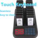 Restaurant Pager System, 20 Beepers, Wireless Calling System Customers Waiting Beepers for Queue in Restaurants Food Truck Churches Hospital Hotel Bar Eatery with Vibration Flash and Buzzer