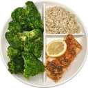 Divided Porcelain Plate 9-Inch Portion Control Plate for Balanced Eating Microwave & Dishwasher Safe, White