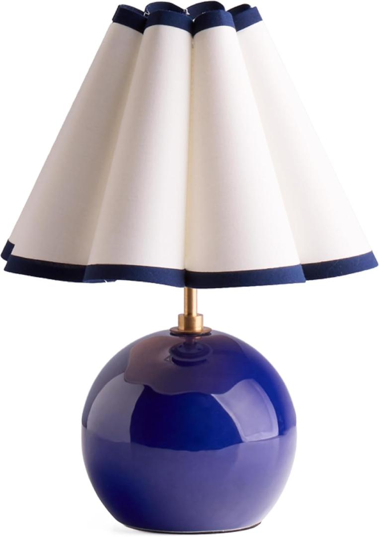 Pooky Lighting Cecily Rechargeable Ceramic Table Lamp 15" - Cordless Lamp