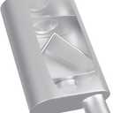 Universal Mufflers Dual Chamber 2" offset inlet (ID) 2" center outlet (ID) Performance Automotive Muffler Exhaust FH42041