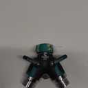 2WAYZ Hose Splitter 2 Way Heavy Duty Outdoor Faucet and Garden Connector - Water Spigot Splitter - Durable All-Metal Y Adapter with Shut-Off Valve - 4 x 4 x 1.5 Inches