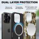 Magnetic for iPhone 12 Pro Max Case Camo Phone Case, Shockproof Slim Soft TPU and Hard PC Protective Cases Compatible with MagSafe Protective Designed for Boy Men Women