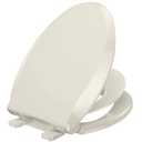 YASFEL Built in Potty Training Toilet Seat for Toddlers, Kids & Adults Biscuit Plastic Toilet Seats Elongated Slow Close with Magnets(Almond, 18.5)