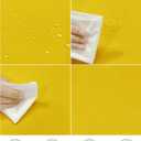 Fokitut 2 Pack Waterproof Round Tablecloth, 60 Inch, Stain Resistant and Wrinkle Polyester Table Cloth, Fabric Table Cover for Kitchen Dining, Wedding, Party, Holiday Dinner-Yellow