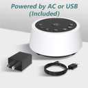 Color Noise Sound Machines with 10 Colors Night Light 25 Soothing Sounds and Sleep White Noise Machine 32 Volume Levels 5 Timers Adjustable Brightness Memory Function for Adults Kids Baby (White)