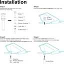 Bathroom Sink Drain Without Overflow, Vessel Sink Lavatory Vanity Pop Up Drain Stopper Without Overflow, Brass and Stainless 304, Chrome