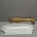 6 Set Accent Wall Molding Kit Premade Wainscoting Panels Wall Molding Peel and Stick Panel White Pre Cut Trim for Walls Picture Frame Molding for Home Decoration (20 x 20 Inch)