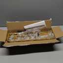 Over The Table Rod Stand with Clamps 31"-110" Length 31"-64" Height Adjustable Metal Table Hanging Decor Rod with Storage Bag for Gender Reveal Ceremony Party, Gold Table Balloon Arch Stand