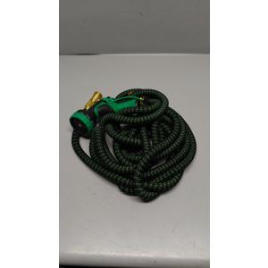 MEACKLE 50 FT Garden Hose, Water Hose with 10Function HighPressure Spray Nozzle, Heavy Duty Flexible Hose, 3/4" Solid Brass Fitting(Green Black)