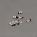 MAGICLULU 9pcs Mini Christmas Resin Microscopic Snowman Ornament Miniature Snowman Figurines for Dollhouse Desktop Decoration (Black)