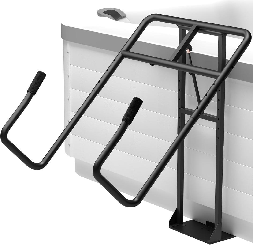 Heavy-Duty Hot Tub Cover Lifter with Hydraulic Assist Rust-Resistant Support Couvercle Spa for Hot Tub Cover, Adjustable Lift System for Long-Term Outdoor Use, Fits Most Hot Tubs