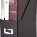 Snap-N-Store Jumbo Magazine File Back, To School Supplies for College Students (1 Pack, Black)