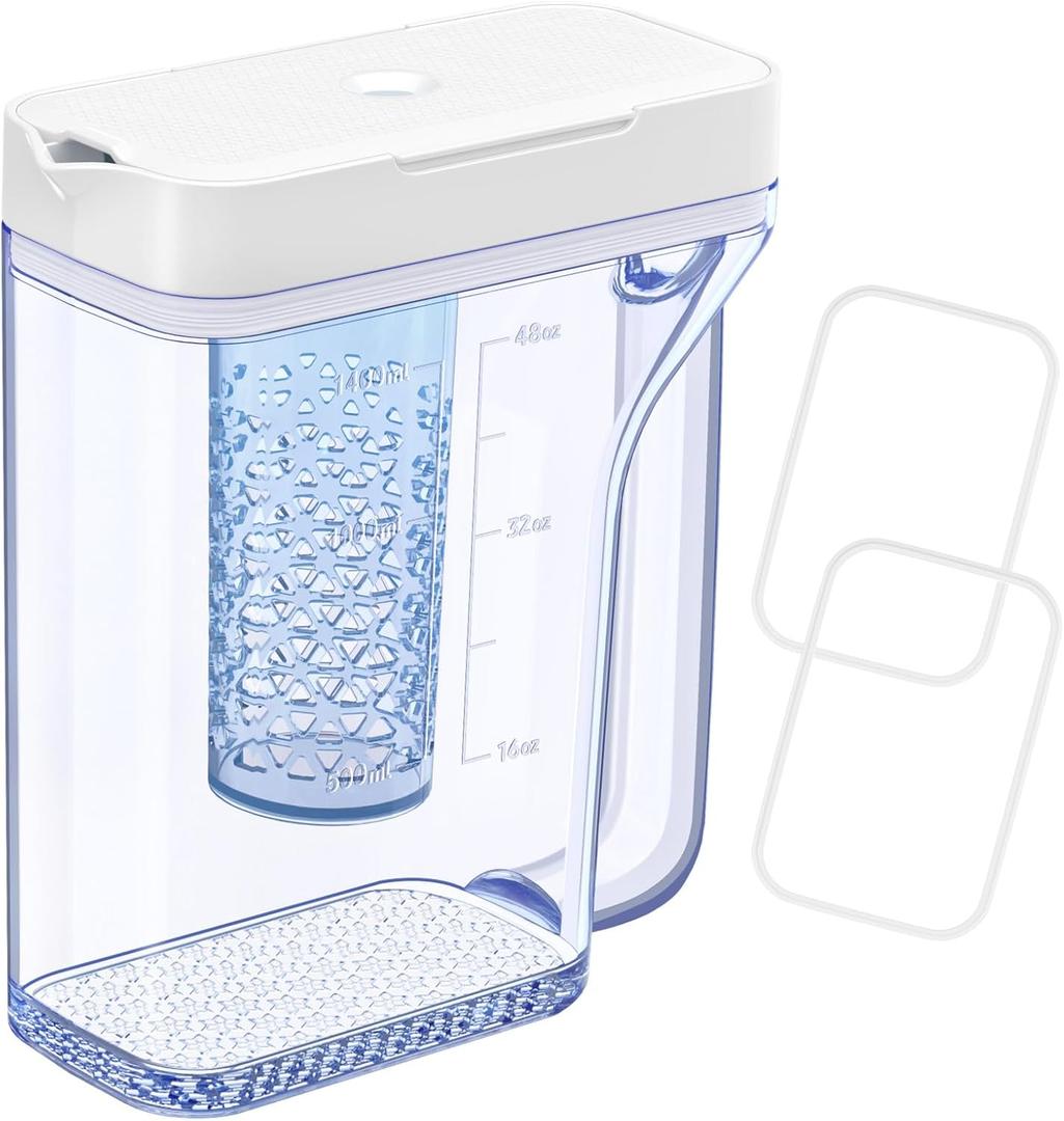 Upgraded DA9717395A Water Pitcher Reservoir Compatible with Samsung Water Pitcher for Fridge Door Replacement No Leak Samsung Refrigerator Parts RF23M8570SR RF23M8090SR Fridge Container Tank