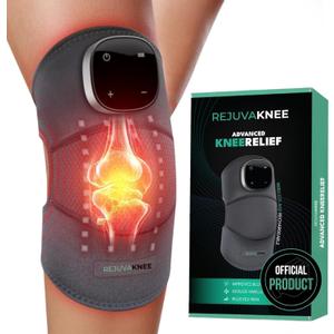 RejuvaKnee Triple Method Massager  The Official  Soothing Heat, Knee Wrap & Massager for Comfort and Relaxation, Adjustable Knee Massager for Everyday Use 1 pc