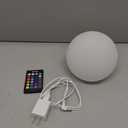 Mr.Go 6-inch RGB Color-Changing LED Globe Orb Light w/Remote, Mood Lamp Kids Night Light, 16 Dimmable Colors & 4 Modes, Battery & AC Adapter Power, Home Bedroom Patio Pool Decorative Lighting
