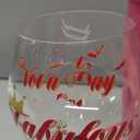 Not a Day Over Fabulous Happy Birthday Wine Glass for Women | Unique Gift Idea for Her, Best Friend, Mom, Sister, Grandma, Aunt, Cousin, Female Coworker, Teacher, Boss | Present for Woman