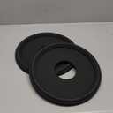 Molded PU Ceiling Medallion for Light Fixtures and Ceiling Fans, 13.1"OD x 4"ID x 1"P (Fits Canopies up to 10.25") Black