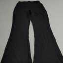 Leggings with Pockets-Crossover High Waisted Bootcut Yoga Pants-Tummy Control Bell Bottom Leggings L