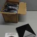 8 Pack Pyramid Aluminum Post Caps 6x6 for Wood Posts (Actual 5.5" x 5.5") Durable Powder-Coated Fence Post Caps for Decks, Patios, Fences, Weather-Resistant, Rust-Proof PC66 (Black)