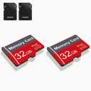 2 Pack Memory Card 32GB with Adapter, High Speed TF Card, UHS-I C10 A1 Memory TF Card for Tablet/Mobile Phone/Camera/Car Audio/Game Console (32, GB)