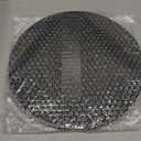 Round Solid Wood Serving Tray Extra Large Tea Coffee Snack Food Meals Serving Plate Non-Slip Kitchen Party Bar Server Ottoman Tray Breakfast Tray with Raised Edges (13inch/33cm) Black