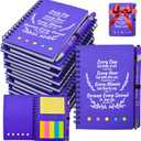 40 Pcs Bulk Fathers Day Christian Gifts Prayer Journal for Woman - 20 Set Religious Notepad with Christian Pen - Bible Notebook - Church Gifts for Inspirational, Bible Study, Devotions ( Elegant )
