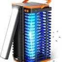 Bug Zapper Indoor Outdoor, Mosquito Trap Cordless & Rechargeable, Mosquito Zapper Solar Powered, 4200V Killer with Reading Lamp Equipped 4000mAh Battery for Home