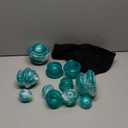 Geiserailie 16 Pcs 4 Sizes Cupping Therapy Set Silicone Cupping Massage Cups Professional Chinese Therapy Cup Vacuum for Body Muscle Nerve(Green)