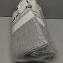 OIAHOMY Laundry Hamper Woven Cotton Rope Large Clothes Hamper 25.6" Height Modern Curve Basket with Extended Cotton Handles for Storage Clothes Toys in Bedroom, Bathroom, Foldable (White & light grey)