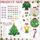Civaner Roll A Christmas Tree Dice 40 Set Christmas Party for Adults and Families Gifts Xmas Party Favors Supplies for Xmas Festival Activity