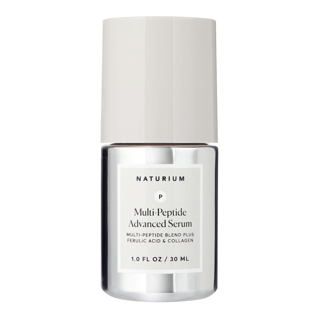 Naturium Multi-Peptide Advanced Serum, Firming & Smoothing Face Serum for Fine Lines & Wrinkles with Advanced Multi-Peptide Blend, 1 oz
