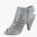 FZ-Shaky-s Women's Sexy Strappy Peep Toe Slingback Buckle Chunky Heel Sandal Shoesv Size:7,5