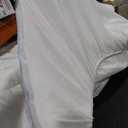 Sealy Luxury 100% Cotton Soft Top Layer, High Loft Comfort EternaLoft Fiberfill, Durable Stretch Corners Mattresses 18 Inches Deep Machine Washable Fitted Mattress Pad, Queen Size, White