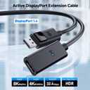 Cable Matters Active DisplayPort Extension Cable, DP 1.4, 16ft / 5m