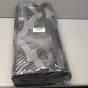 OLANLY Reversible Outdoor Rug 8x10 ft Clearance, Waterproof Outdoor Plastic Straw Rug with Interlacing Pattern, RV Mat for Patio, Camping, Balcony, Deck, Backyard, Black & Grey