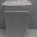 TIPGO Bathroom Trash Can with Lid, 4 Gallon / 15 Liter Small Garbage Can, Press Top Bin, Plastic Wastebasket with Pop-Up Lid for Bedroom, Living Room, Office (Grey, 2 Pack)