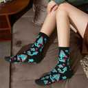 Mushroom Funny Socks Novelty Crew Socks For Women Men