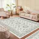 6x9 Area Rugs Clearance Washable Rug 6x9 Moroccan Living Room Rugs 6x9 Rugs for Bedroom Ultra Soft Low Pile Non Slip Large 6x9 Washable Area Rug for Living Room Dining Room Playroom Easy to Clean