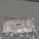 Juvale Twist Tie Bows - 100 Count, White, 3 x 2.5 in Satin Ribbon - Pre-Tied Gift Bows - Twist Ties for Cake & Crafts