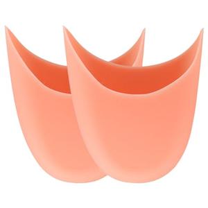 FOMIYES 1 Pair Soft Silicone Toe Pads for Pointe Shoes Gel Toe Protectors with Scientific Arc Design Comfortable and Breathable for Dancers Reusable and Easy to Clean Care