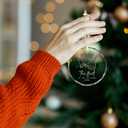 4 x Pawzity Engagement Ornament - Our First Christmas Engaged Ornament 2024 - Engaged Ornaments - Glass Christmas Ornament