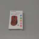 Memzuoix 2.4G Wireless Mouse, 1400 DPI Mobile Optical Cordless Mouse with USB Receiver, Portable Computer Mice for Laptop, PC, Desktop, MacBook, 5 Buttons, Red