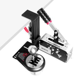 Racing Sim Shifter & Handbrake Desk Mount Clamp Compatible with Logitech G Driving Force, Thrustmaster TH8A, TH8S, TSSH, USB Handbrake (14/16/64 Bit) & G29/920/923, T248/300/500 Wheels (ONLY Clamp)