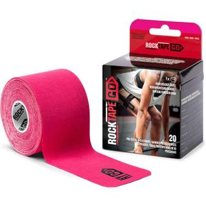 RockTape Go Standard Adhesive Pre-Cut Kinesiology Tape (Pink)